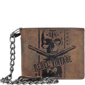 Greenburry Vintage doodskop ketting portemonnee leer 12,5 cm