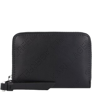Karl Lagerfeld Gestanst portefeuille leer 10,5 cm Karl Lagerfeld Gestanst portefeuille leer 10,5 cm