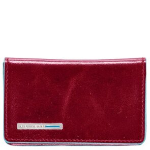 Piquadro Blauw vierkant etui voor visitekaartjes leer 10 cm Piquadro Blauw vierkant etui voor visitekaartjes leer 10 cm