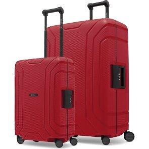 Redolz Essentials 15 Kofferset van 4 koffers met 4 wielen, maten S en L, met driepuntssluiting
