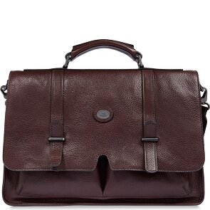 The Bridge Isaia Aktetas Messenger Leer 43 cm Laptop compartiment