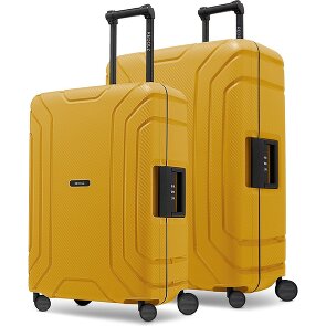 Redolz Essentials 15 kofferset met 4 wielen, M+L, met driepuntssluiting