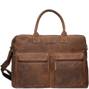 Greenburry Vintage aktetas Leer 40 cm Laptopcompartiment