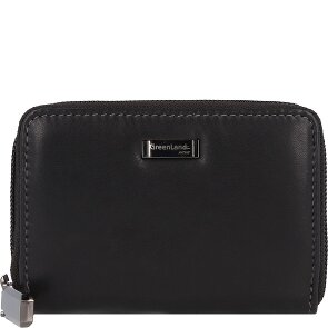 Greenland Nature Zwart Nappa Creditcard etui RFID Leer 11 cm