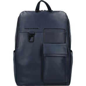 Piquadro Zaino Dagrugzak Leer 34 cm Laptop compartiment