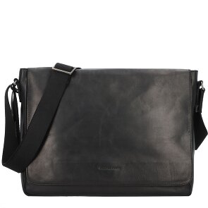 Greenburry Pure Black Boodschapper Leer 37 cm