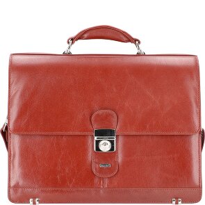 Alassio Mocca aktetas leer 38 cm laptopvak