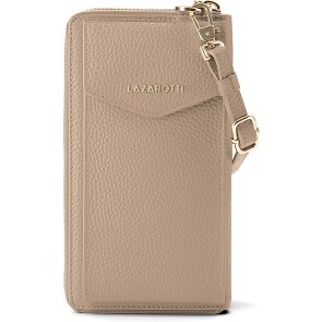 Lazarotti Bologna leren portemonnee met rits rondom en Smartphonehoesje, leer, 19 cm