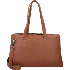 Plevier Hearst Koffer Leer 43 cm Laptop compartiment