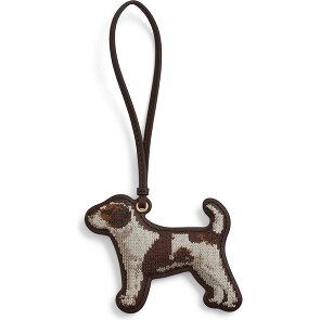 Lauren Ralph Lauren Leer tasbedeltje 9,5 cm