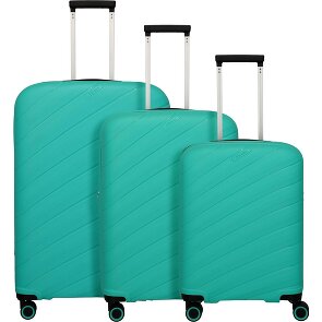 Travelite Buran0 4 wielen Kofferset 3-delig met uitbreidingsplooi