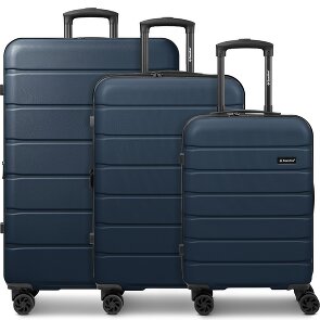 Saxoline Miami 4 wielen Kofferset 3-delig met uitbreidingsplooi