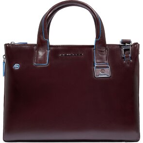 Piquadro Blue Square Shopper Tas Leer 38 cm Laptop compartiment met uitbreidingsplooi