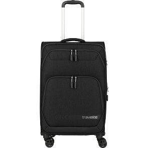 Travelite Kick Off 4 wielen Trolley M 67 cm met uitbreidingsplooi