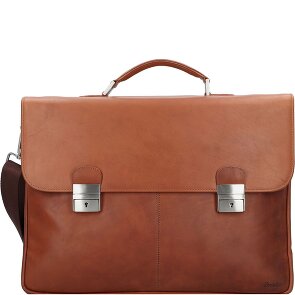Esquire Dallas Koffer Leer 42 cm Laptop compartiment