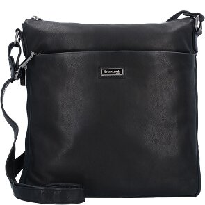 Greenland Nature Black Nappa Schoudertas Leer 29 cm