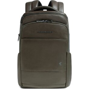 Piquadro Zaino Dagrugzak Leer 40 cm Laptop compartiment