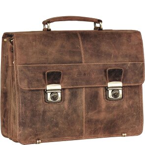Greenburry Vintage XL aktetas leer 40 cm