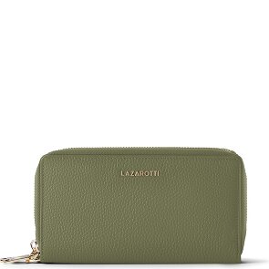 Lazarotti Bologna Leather XL portemonnee met dubbele ritssluiting rondom, RFID-bescherming, leer, 20 cm