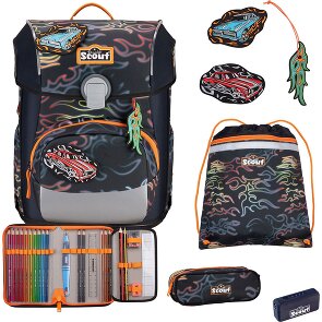 Scout Neo Exklusiv Safety Light Schooltas set 5-delig Scout Neo Exklusiv Safety Light Schooltas set 5-delig