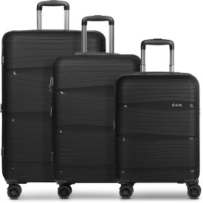 d&n Travel Line 4300-Plus 4 wielen Kofferset 3-delig met uitbreidingsplooi d&n Travel Line 4300-Plus 4 wielen Kofferset 3-delig met uitbreidingsplooi
