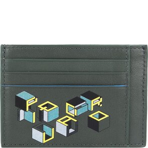 Piquadro Blue Square Revamp creditcard houder RFID leer 11.5 cm