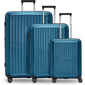 Pactastic Collectie 01 4-wiel kofferset, 3-delig, met rekbare vouw