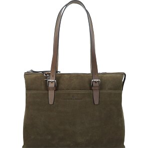 Castelijn & Beerens Nubuck Schoudertas Leer 40 cm Laptop compartiment