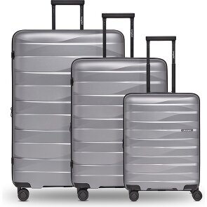 Bergpfeil Travel 4-wiel kofferset, 3-delig, met rekbare vouw