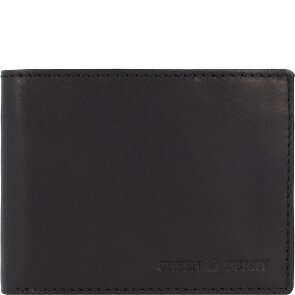Greenburry Pure Black Portemonnee RFID-bescherming Leer 13 cm