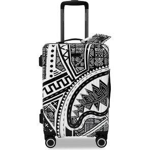 Sprayground Printed Zipper Shark AI Journey to the Mind 4 wielen Cabinewagen 55 cm