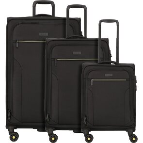 d&n Travel Line 9704 4 wielen Kofferset 3-delig met uitbreidingsplooi