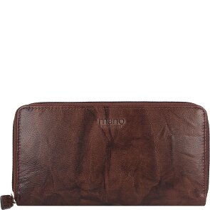 mano Donna Aurona Portemonnee RFID Leer 19 cm