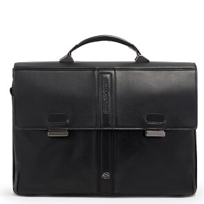 Piquadro Victor Aktentas RFID-bescherming Leder 42 cm Laptopvak