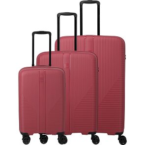 Travelite Air Stripe 4 wielen Kofferset 3-delig met uitbreidingsplooi