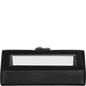 Windrose Nappa horlogekast 23 cm leer