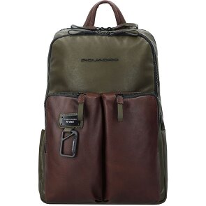 Piquadro Harper Rugzak RFID Leer 40 cm Laptopcompartiment