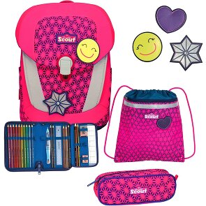 Scout Sunny II Neon Safety Schooltas set 4-delig Scout Sunny II Neon Safety Schooltas set 4-delig