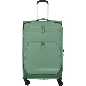 Travelite Kick Off 4 wielen Trolley L 78 cm met uitbreidingsplooi