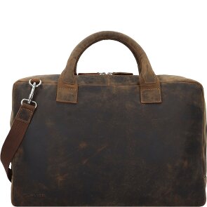 Plevier Retro Adler Koffer Leer 42 cm Laptop compartiment