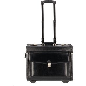 Dermata 2 wielen Loodswagen Leer 39 cm Laptop compartiment Dermata 2 wielen Loodswagen Leer 39 cm Laptop compartiment