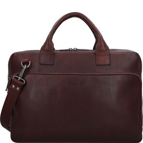 Plevier Vintage Larry Aktentas Leder 40 cm Laptopvak
