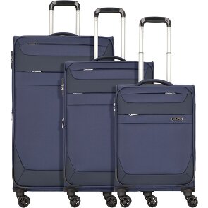 Worldpack Dublin 4 wielen Kofferset 3-delig met uitbreidingsplooi