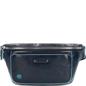 Piquadro Blauw vierkant heuptasje leer 29 cm