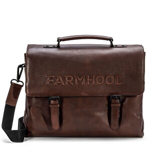 Farmhood Memphis aktetas XXL 3 vakken leer 39 cm