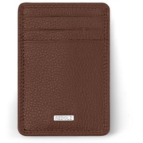 Redolz Leather Essentials creditcardhouder RFID leer 7 cm met geldclip