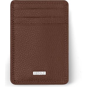 Redolz Leather Essentials creditcardhouder RFID leer 7 cm met geldclip