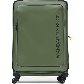 Mandarina Duck Eco Coated 4 wielen Trolley XL 83 cm met uitbreidingsplooi