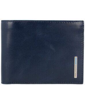 Piquadro Blauw Vierkant Creditcardetui Leer 12,5 cm