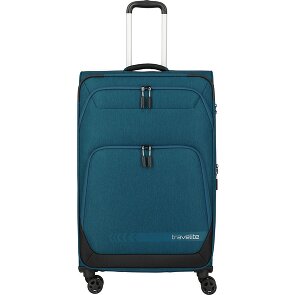 Travelite Kick Off 4 wielen Trolley L 78 cm met uitbreidingsplooi